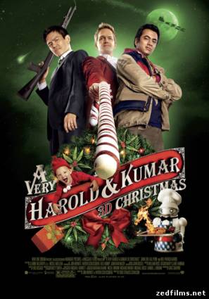 скачать Убойное Рождество Гарольда и Кумара / A Very Harold & Kumar 3D Christmas (2011) HDRip бесплатно